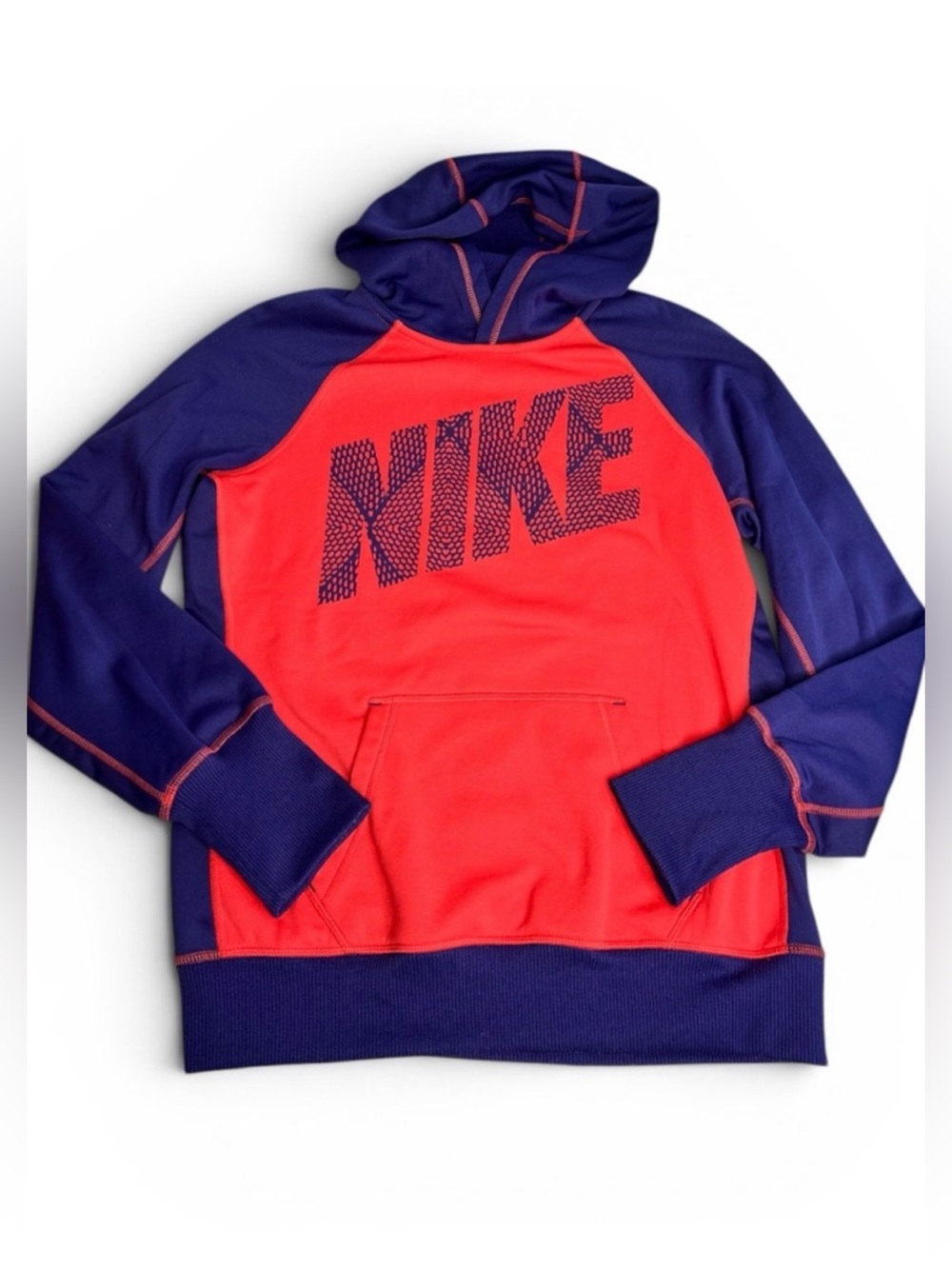 Nike dri fit big kids pullover hoodie sweatshirt size medium